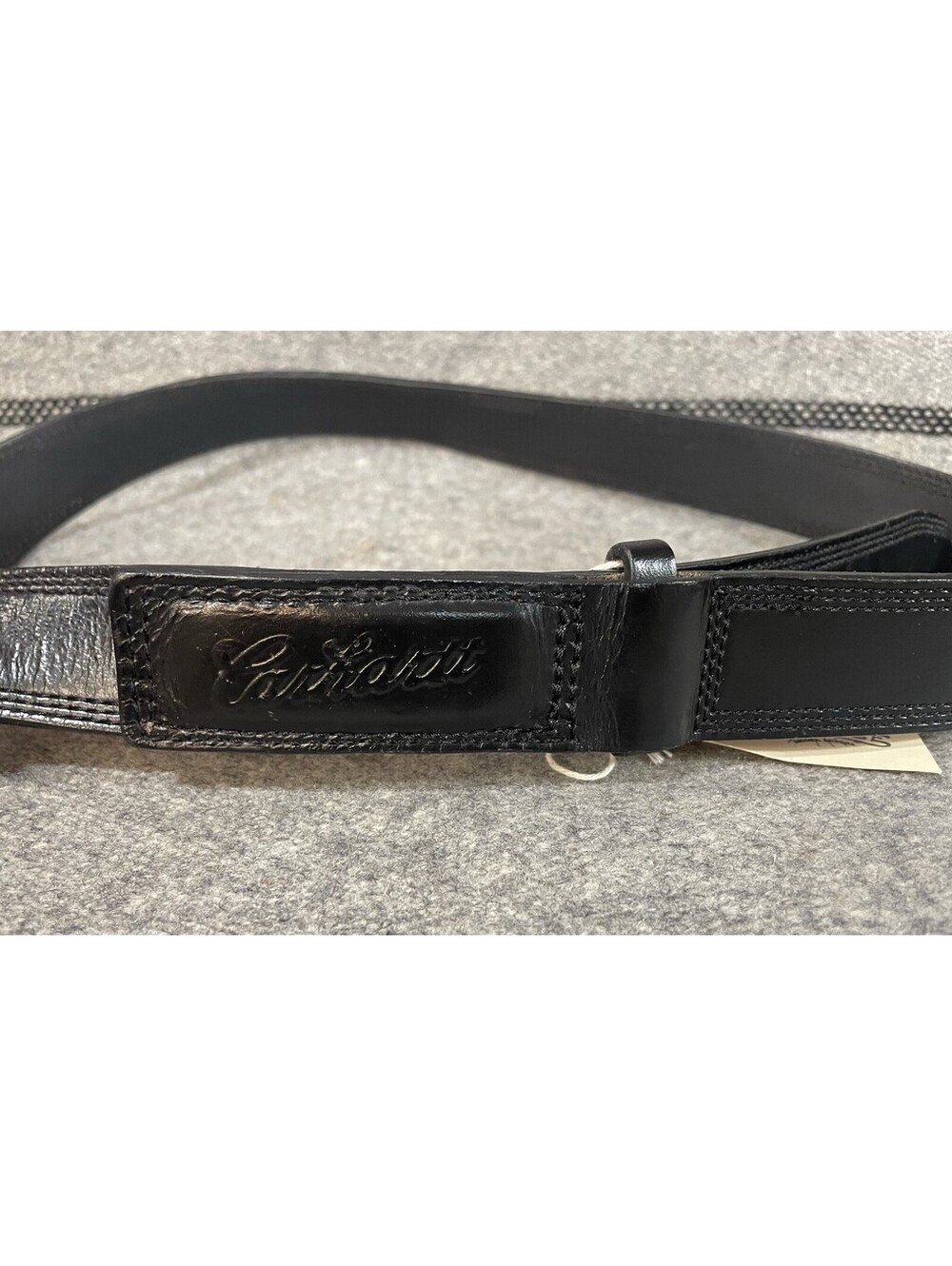 Carhartt Black Bridle Leather Scratchless Belt Mens Sz M / L